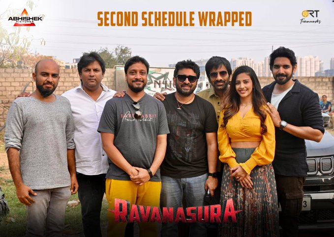 ravanasura movie second schedule completed