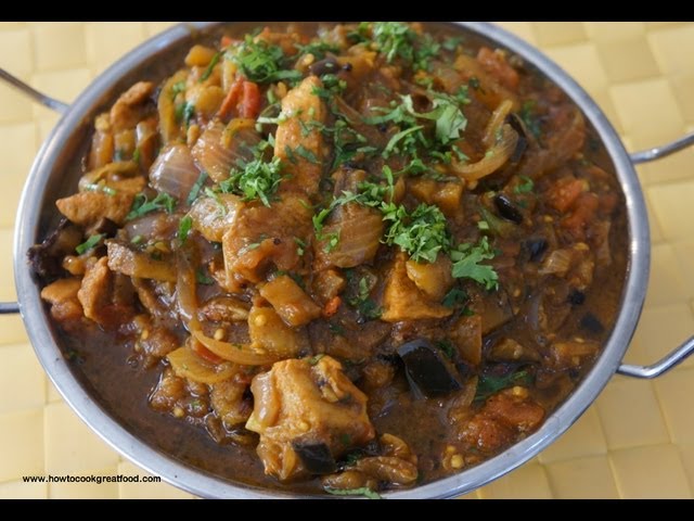 chicken brinjal curry