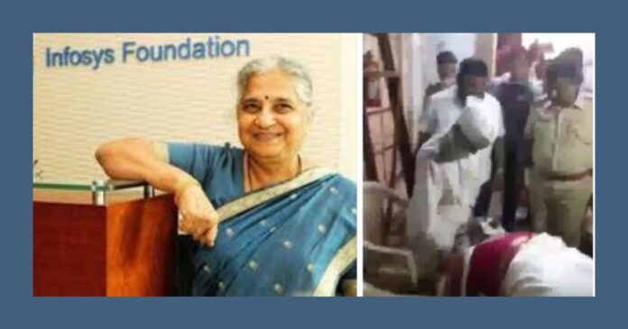 Why did Sudha Murthy touch right-wing leader Sambhaji Bhide feet