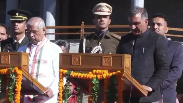 Himachal CM Sukhvinder Singh Sukhu Oath Taking Ceremony