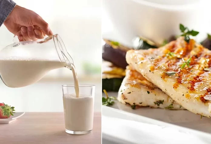 milk and fish combination