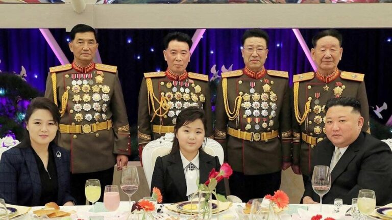 Kim Jong Un with his daughter Kim Ju Ae