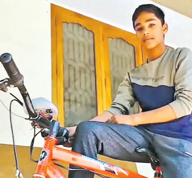 kerala student made electric cycle