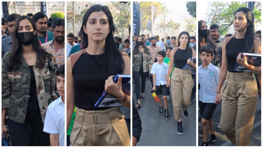 nara brahmani and lakshmi pranathi at Formula E race hyderabad