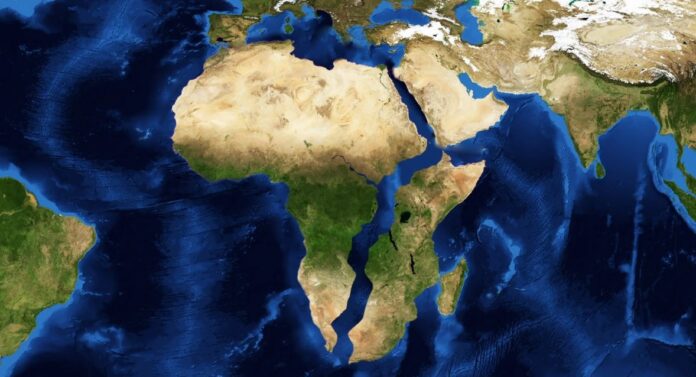 Africa split into Two Continents