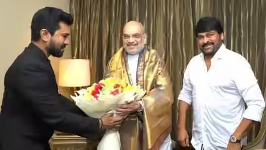 ramcharan with amit shah images