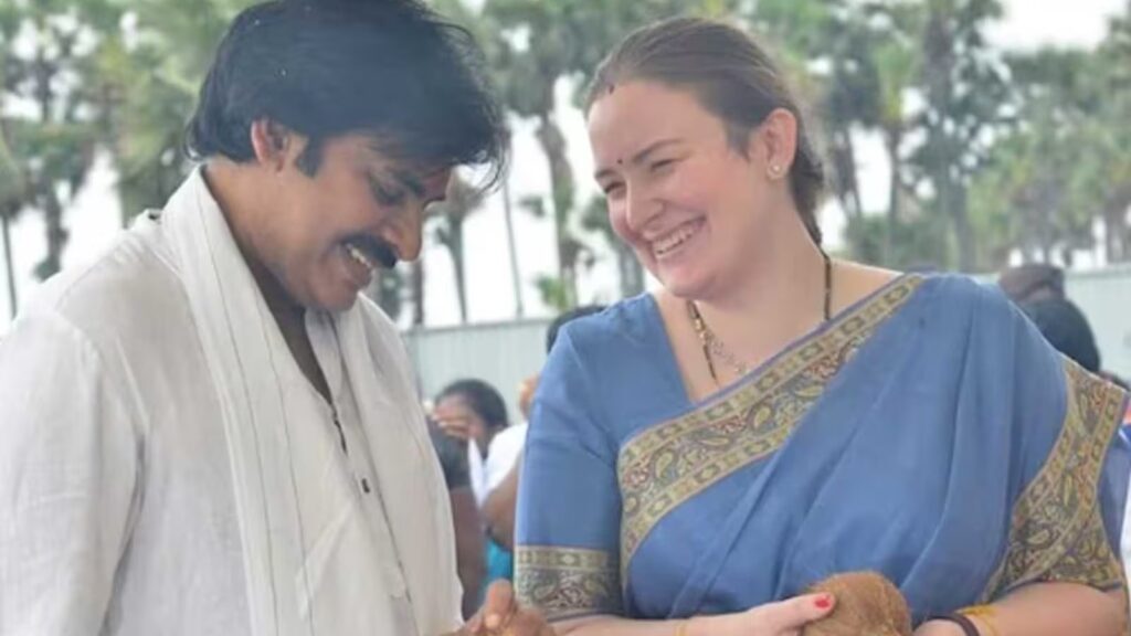 pawan kalyan with wife anna lezhneva