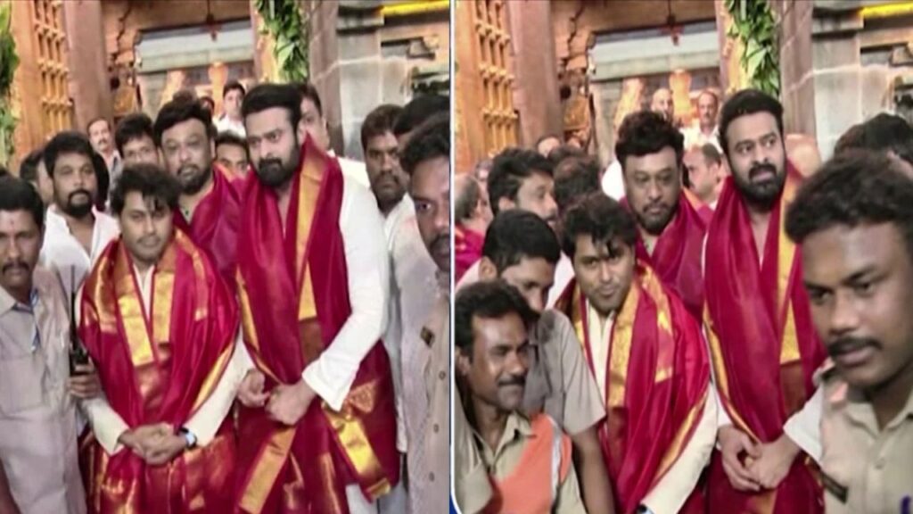 prabhas at tirupathi