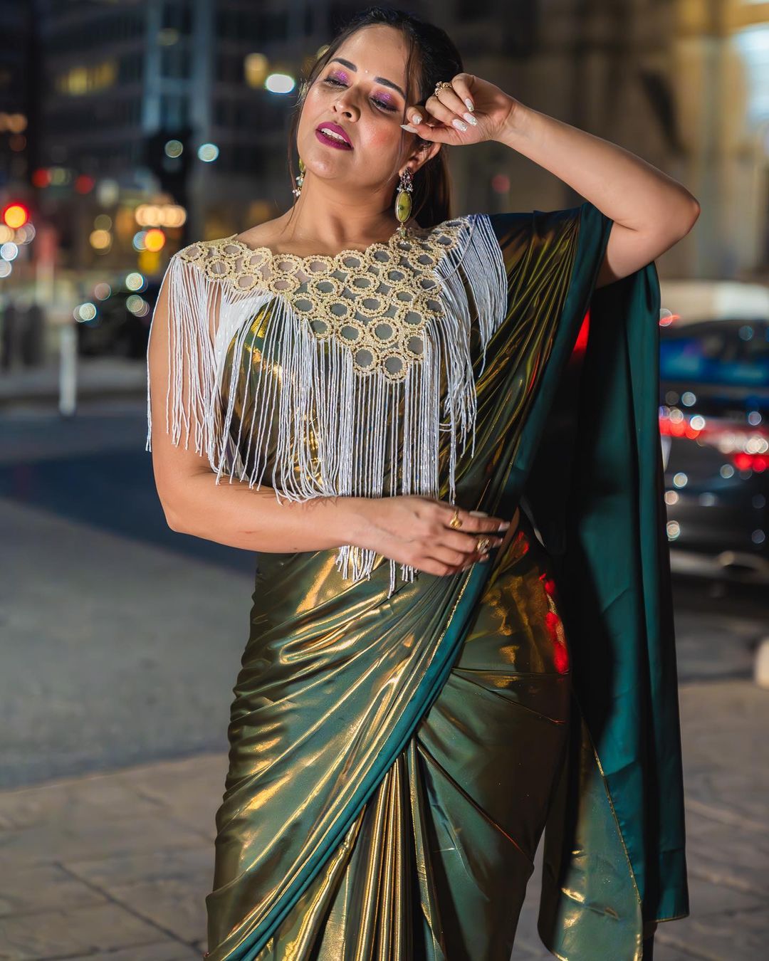 anasuya latest photos at downtown philadelphia