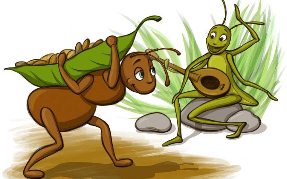moral stories in english : The Ant and the Grasshopper