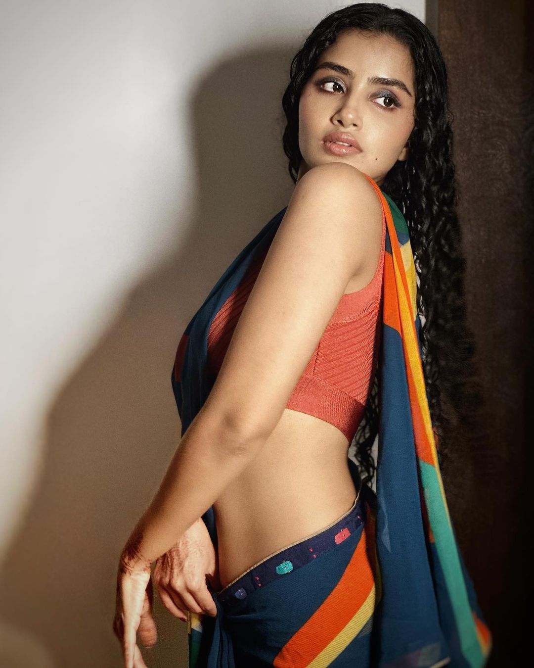 1080px x 1350px - Super Cute Anupama Parameswaran Latest Hot Saree Photos