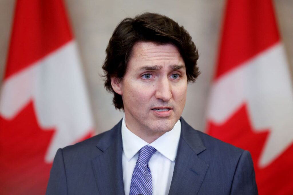 Canadian prime minister Justin Trudeau