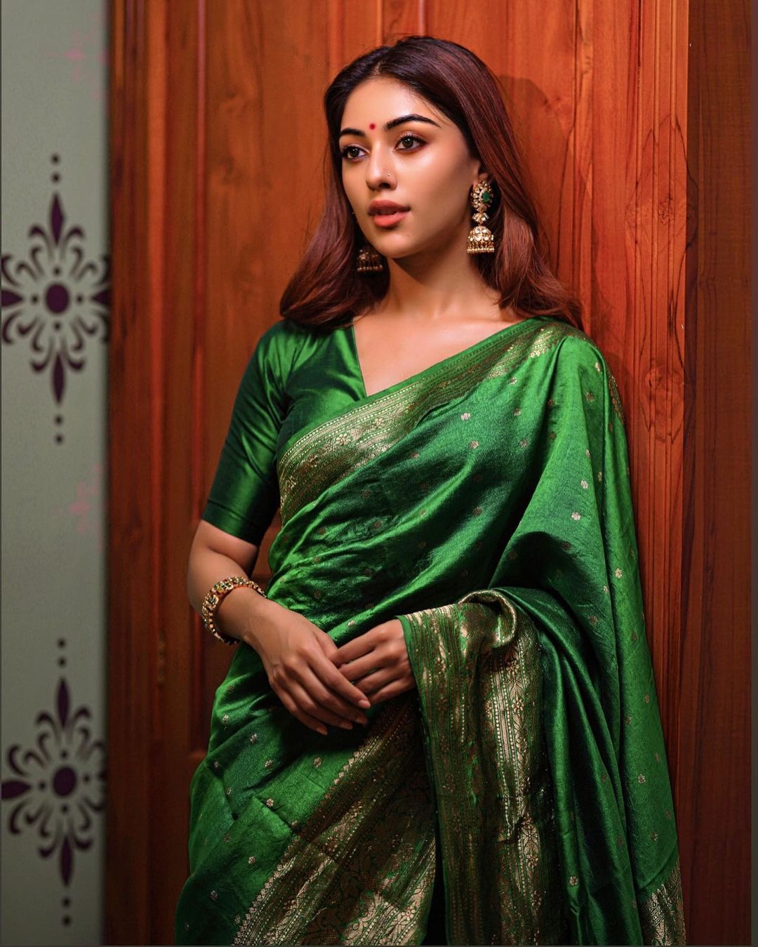 Anu Emmanuel saree stills