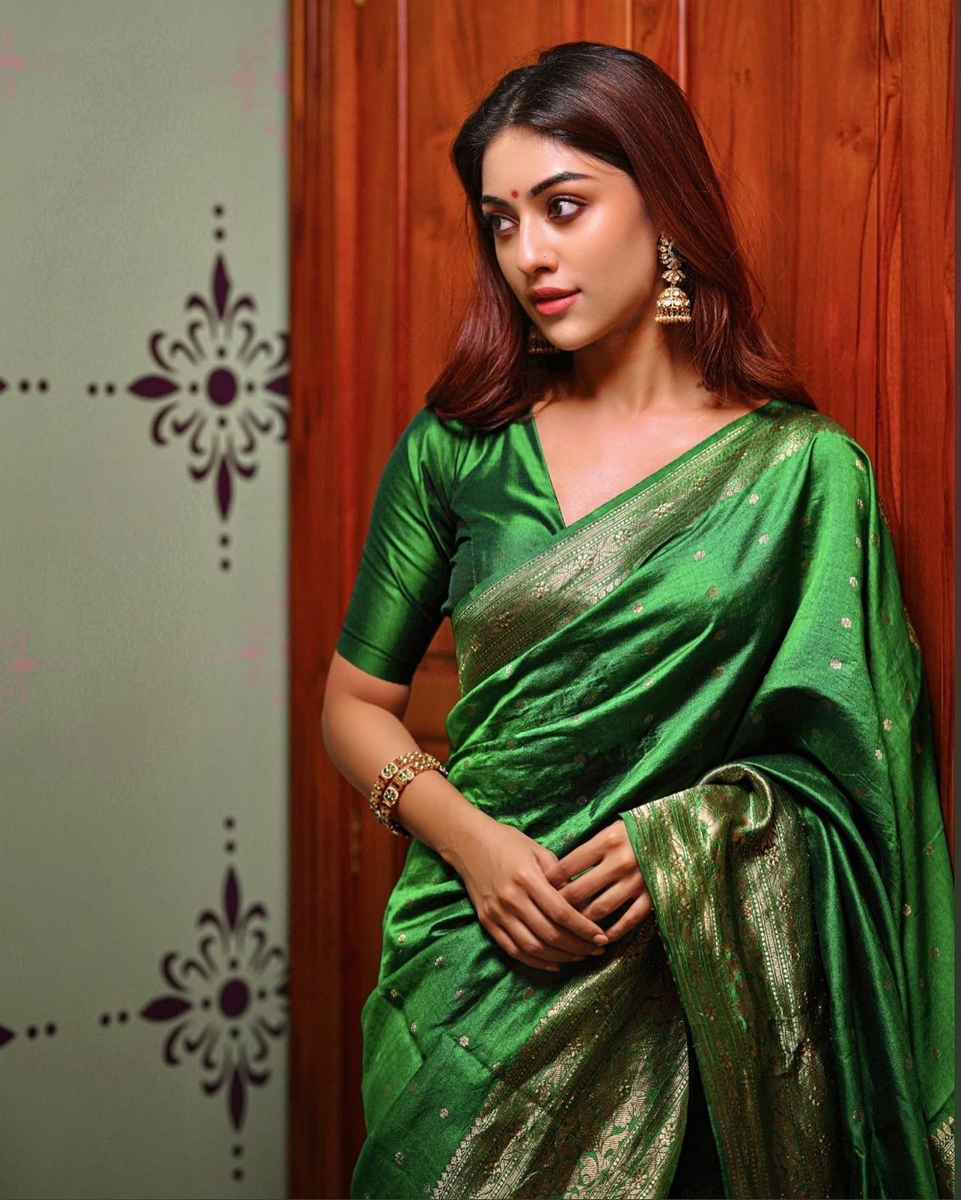 Anu Emmanuel saree stills