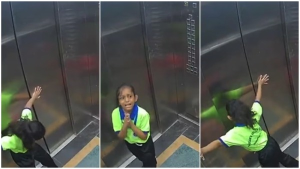 Child Trapped in Elevator Captured in Viral Video