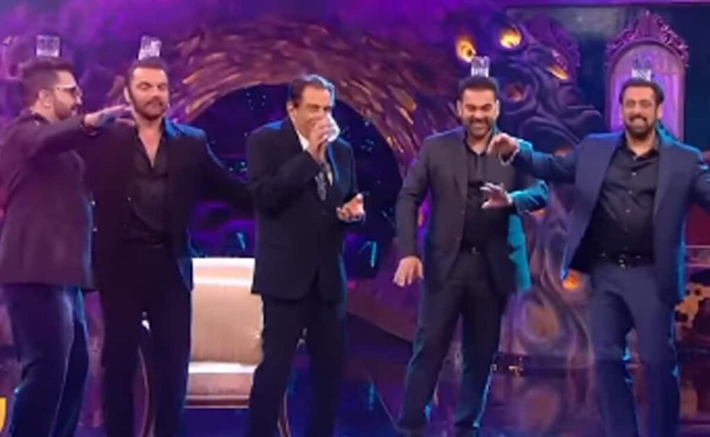 salman khan , dharmendra at bigg boss 17