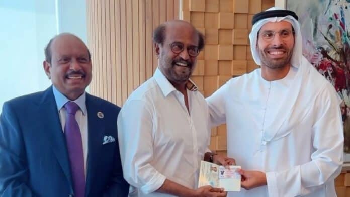 Superstar Rajinikanth Receives UAE Golden Visa