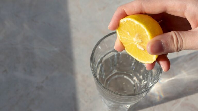 Warm Water with Lemon Juice